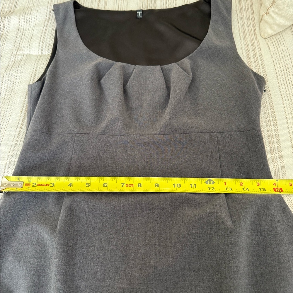 Tahari Grey Sleeveless Sheath Dress - Picture 6 of 7